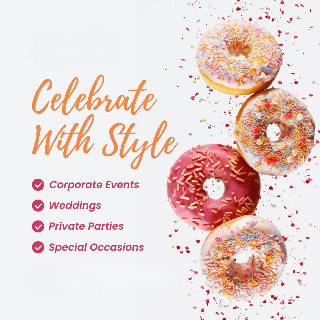 Gourmet donuts for catering